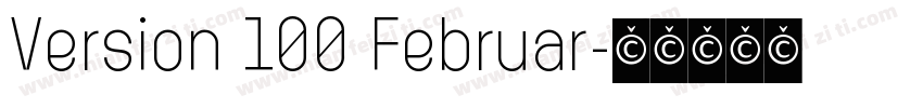 Version 100 Februar字体转换